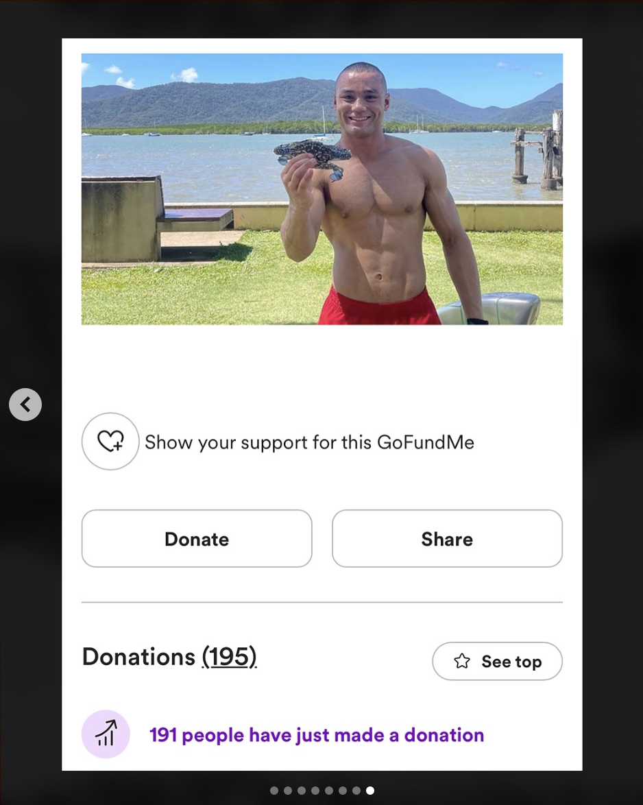 A photo of Jake Sendler from his GoFundMe campaign, as seen in a post dated March 19, 2025 | Source: Instagram/australianmma_ | Instagram/matmastersacademy