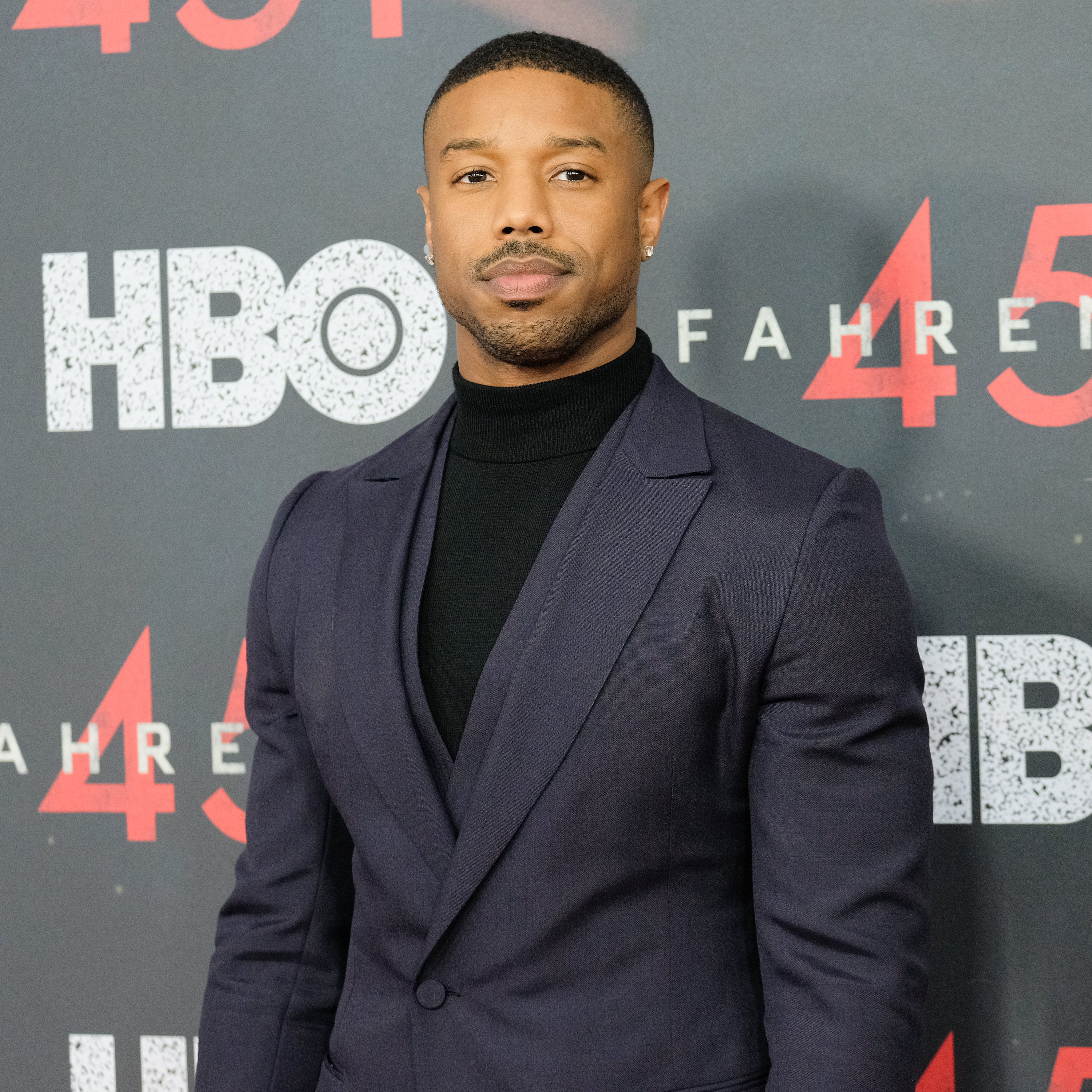 Michael B. Jordan at the "Fahrenheit 451" premiere on May 8, 2018 in New York City. | Source: Getty Images