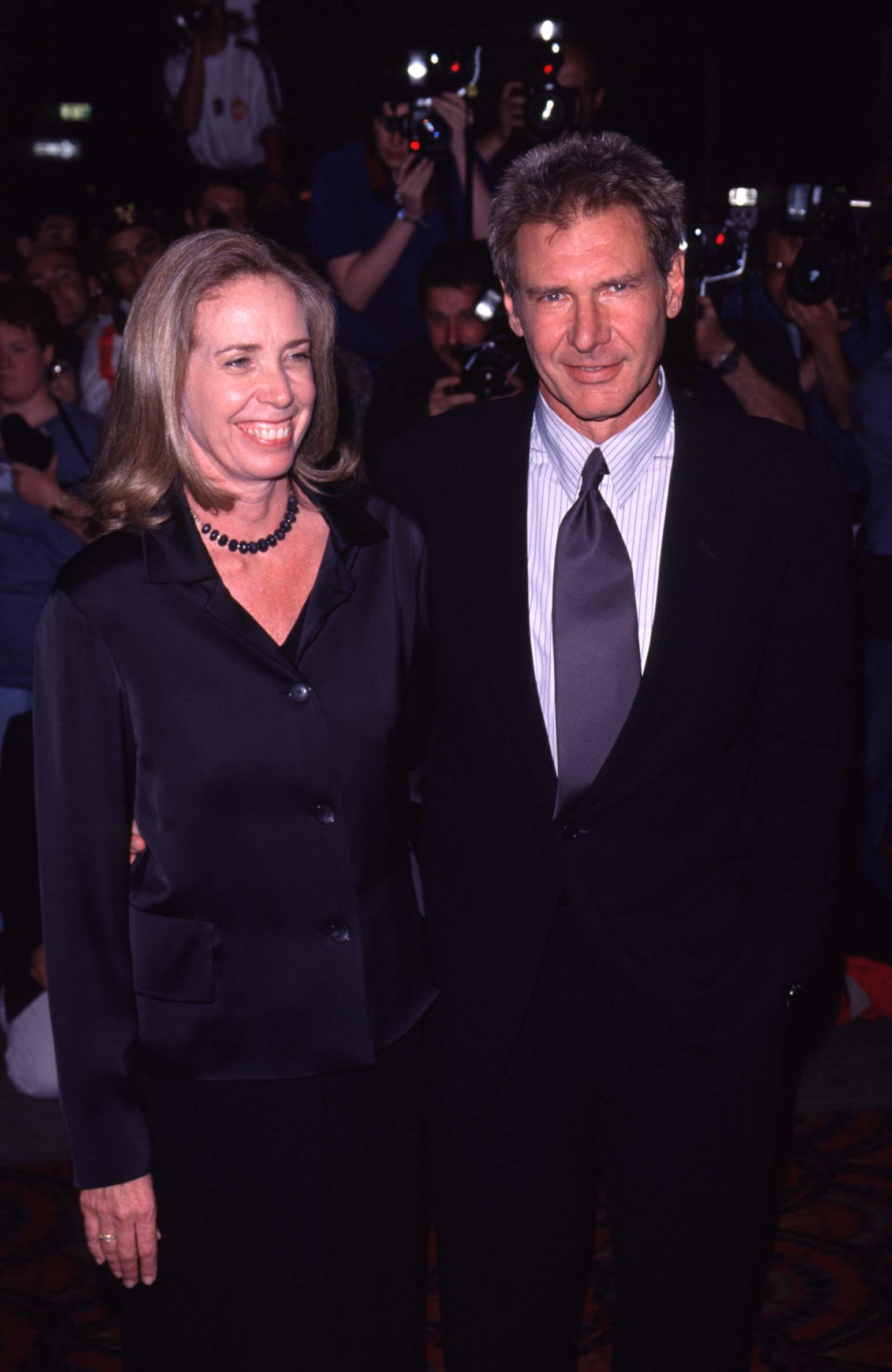 Harrison Ford and Melissa Mathison attend the benefit screening of "Six Days and Seven Nights" on June 11, 1998, in New York City. | Source: Getty Images