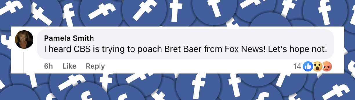 A netizen's comment on John Dickerson's announcement about leaving the CBS network, posted on October 27, 2025 | Source: Facebook/The Hill