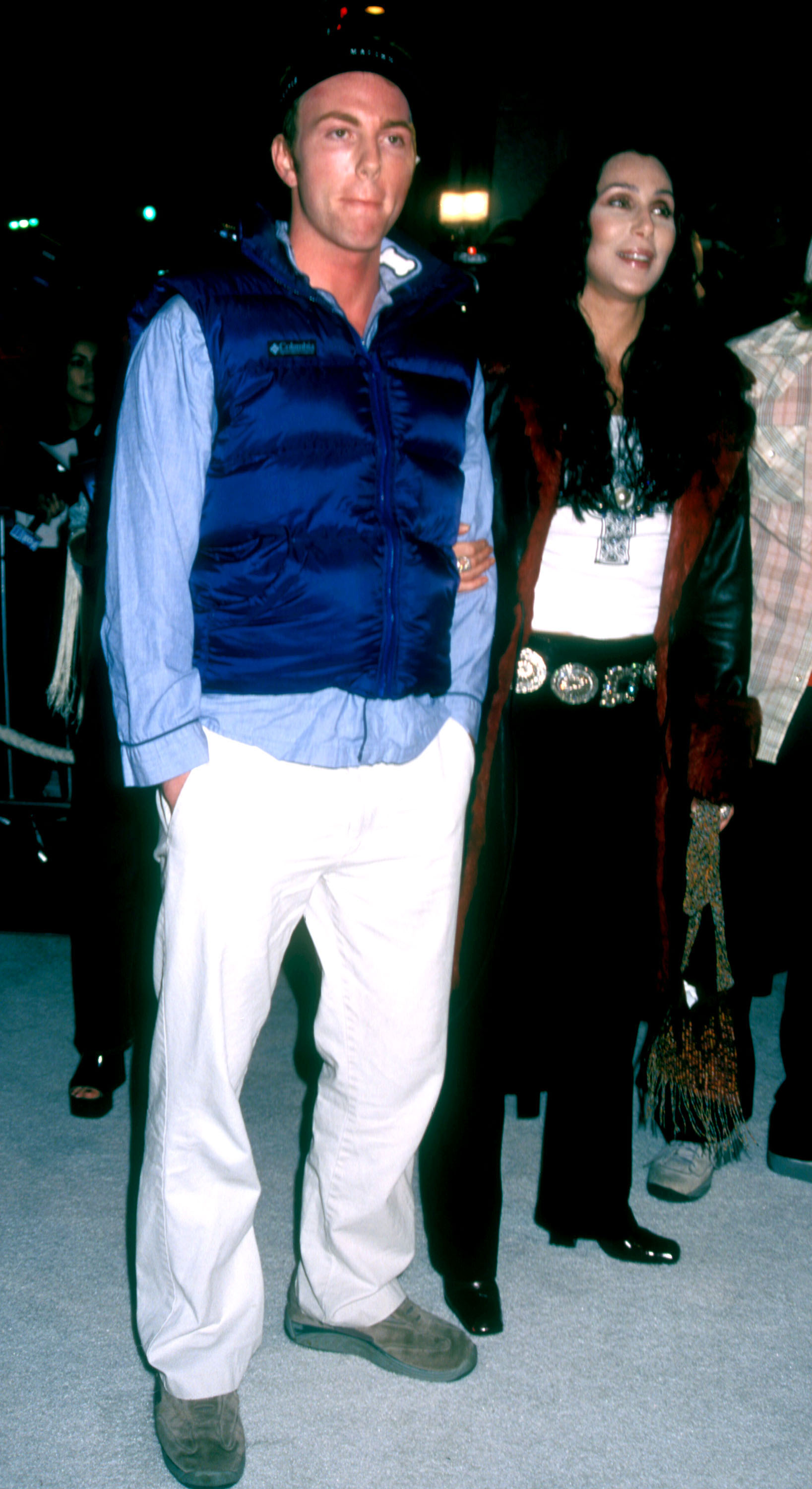 Elijah Blue Allman and Cher at the "Blow" premiere in Los Angeles, California in 2001. | Source: Getty Images