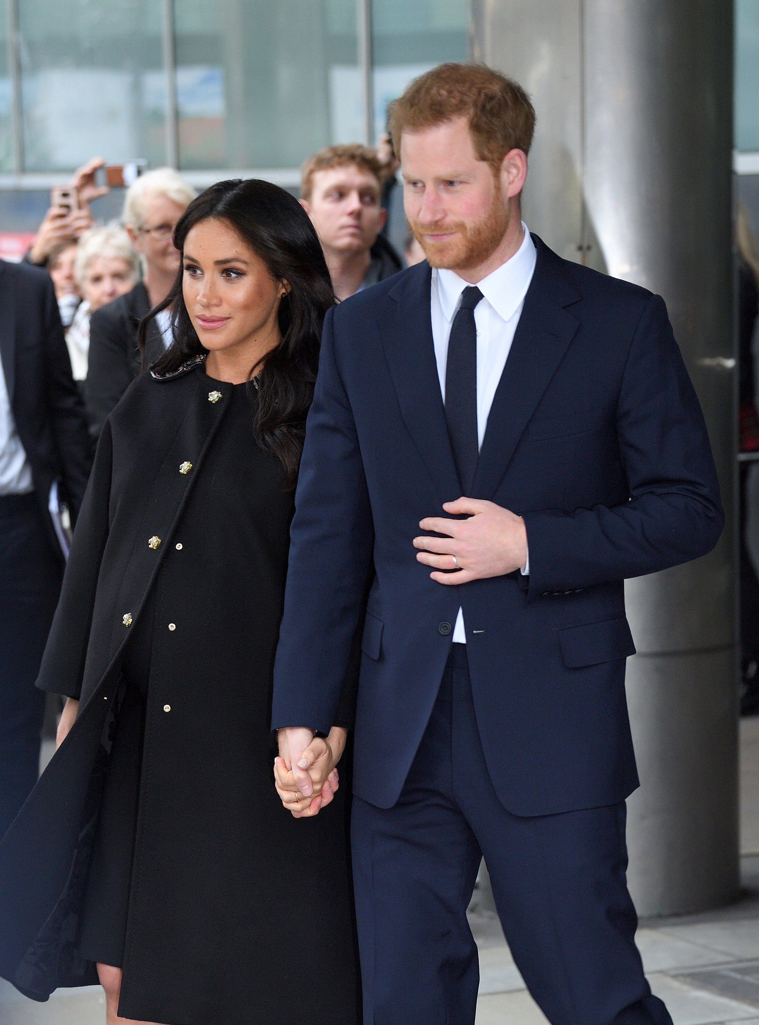 Prince Harry and Meghan of Sussex depart New Zealand House after signing the book of condolence following the recent terror attack, which saw at least 50 people killed at a Mosque in Christchurch on March 19, 2019, in London, England. | Source: Getty Images