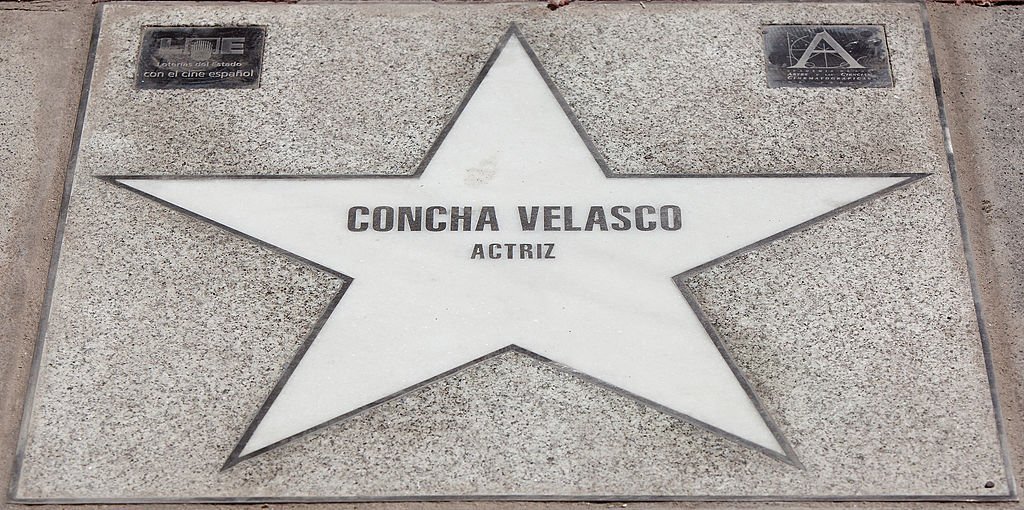 Una vista general de la estrella de Concha Velasco en el Paseo de la Fama el 27 de junio de 2011 en Madrid, España. | Foto: Getty Images