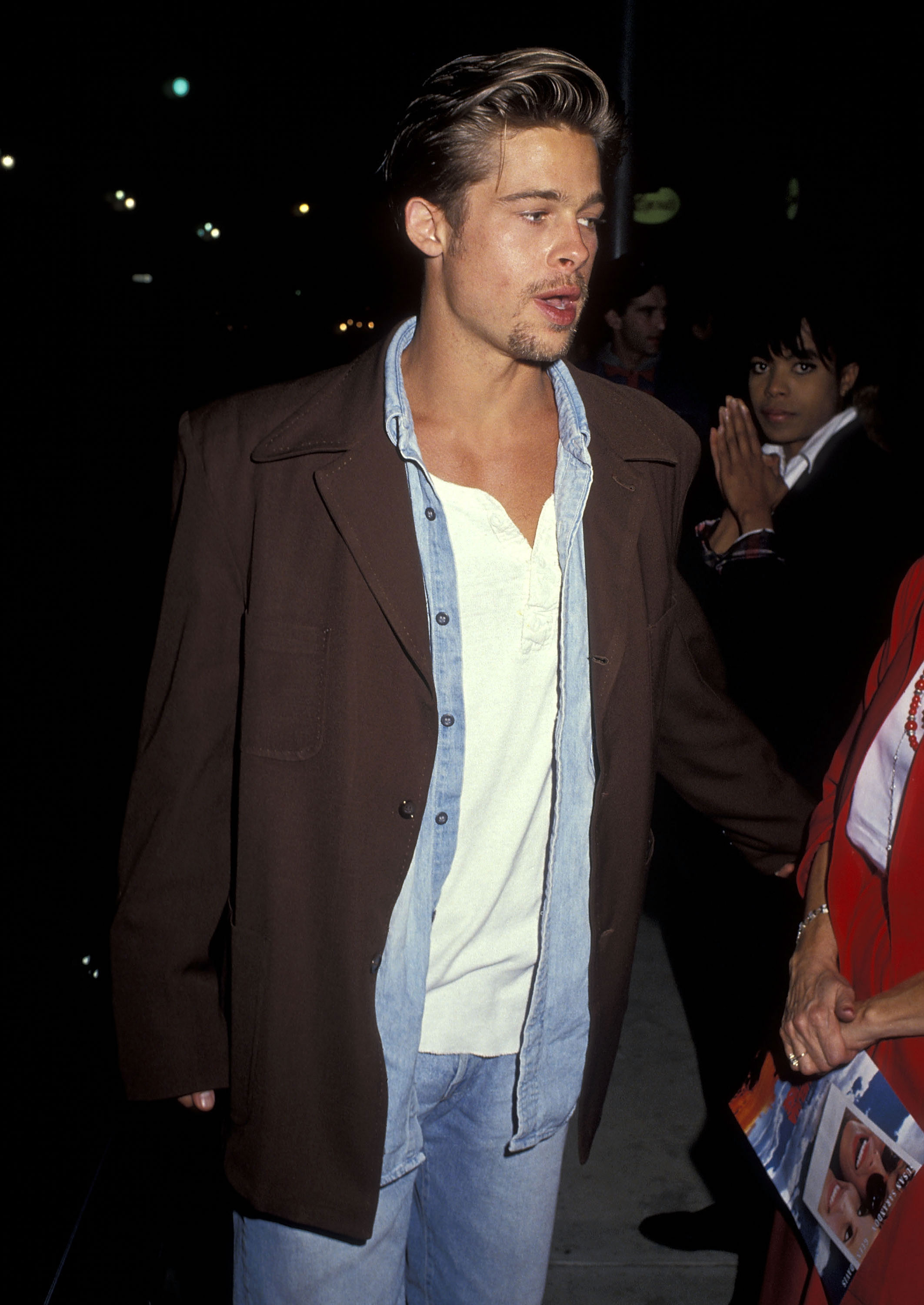 Brad Pitt at the premiere for "Thelma & Louise" in Santa Monica, 1991 | Source: Getty Images