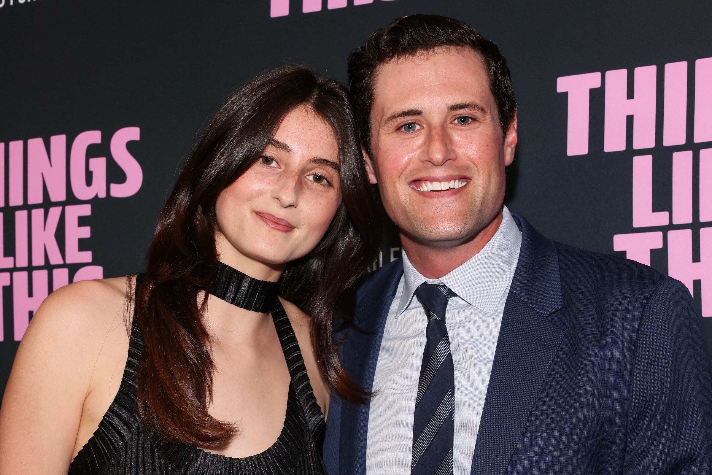 Romy Reiner (L) and Jake Reiner (R) attend the Los Angeles premiere of "Things Like This" at Landmark Theatres Sunset on May 13, 2025