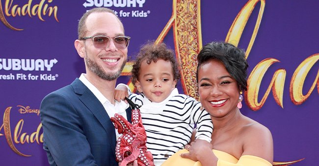 Tatyana Ali with her husband and their son. | Photo: Getty Images