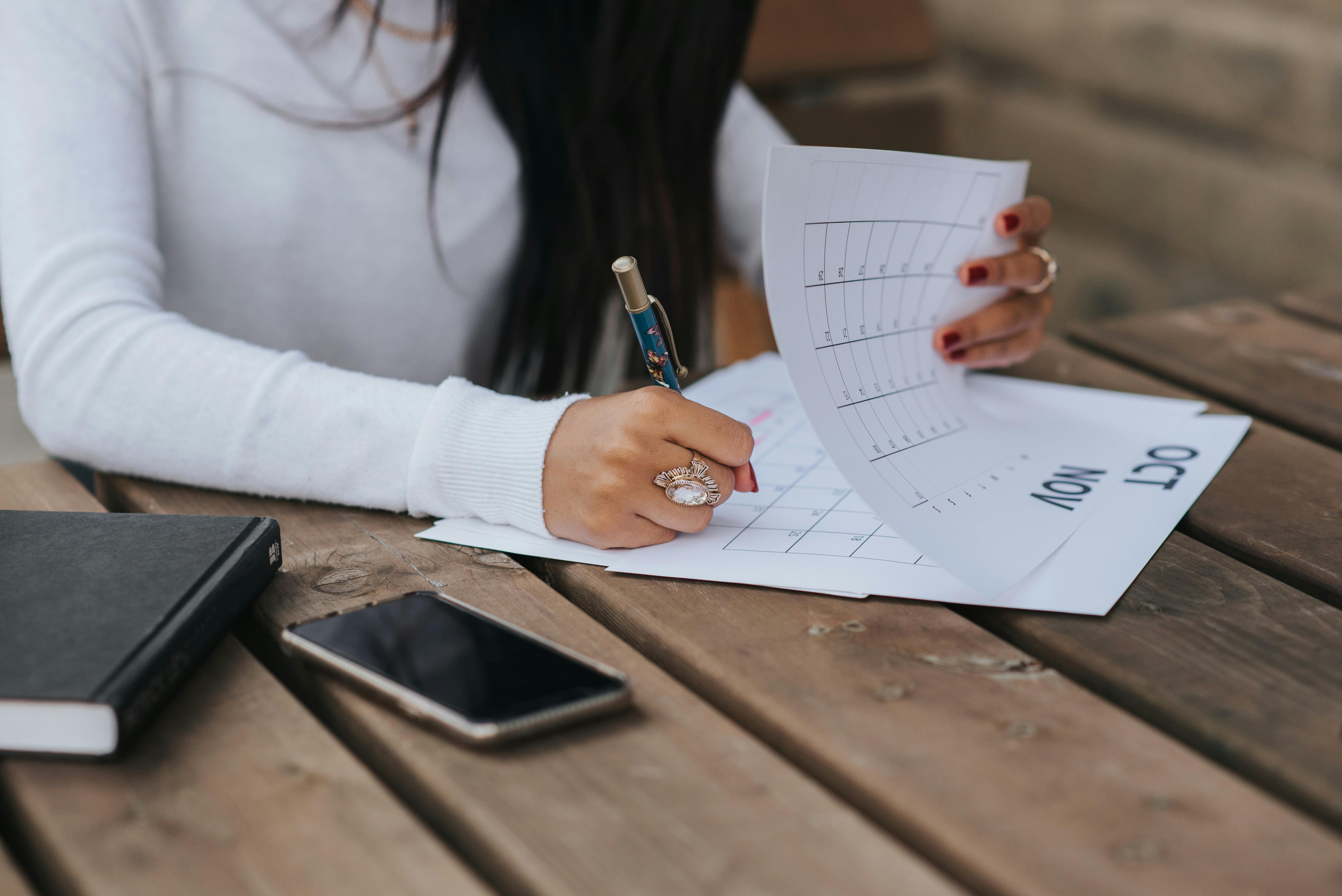 A woman planning | Source: Pexels