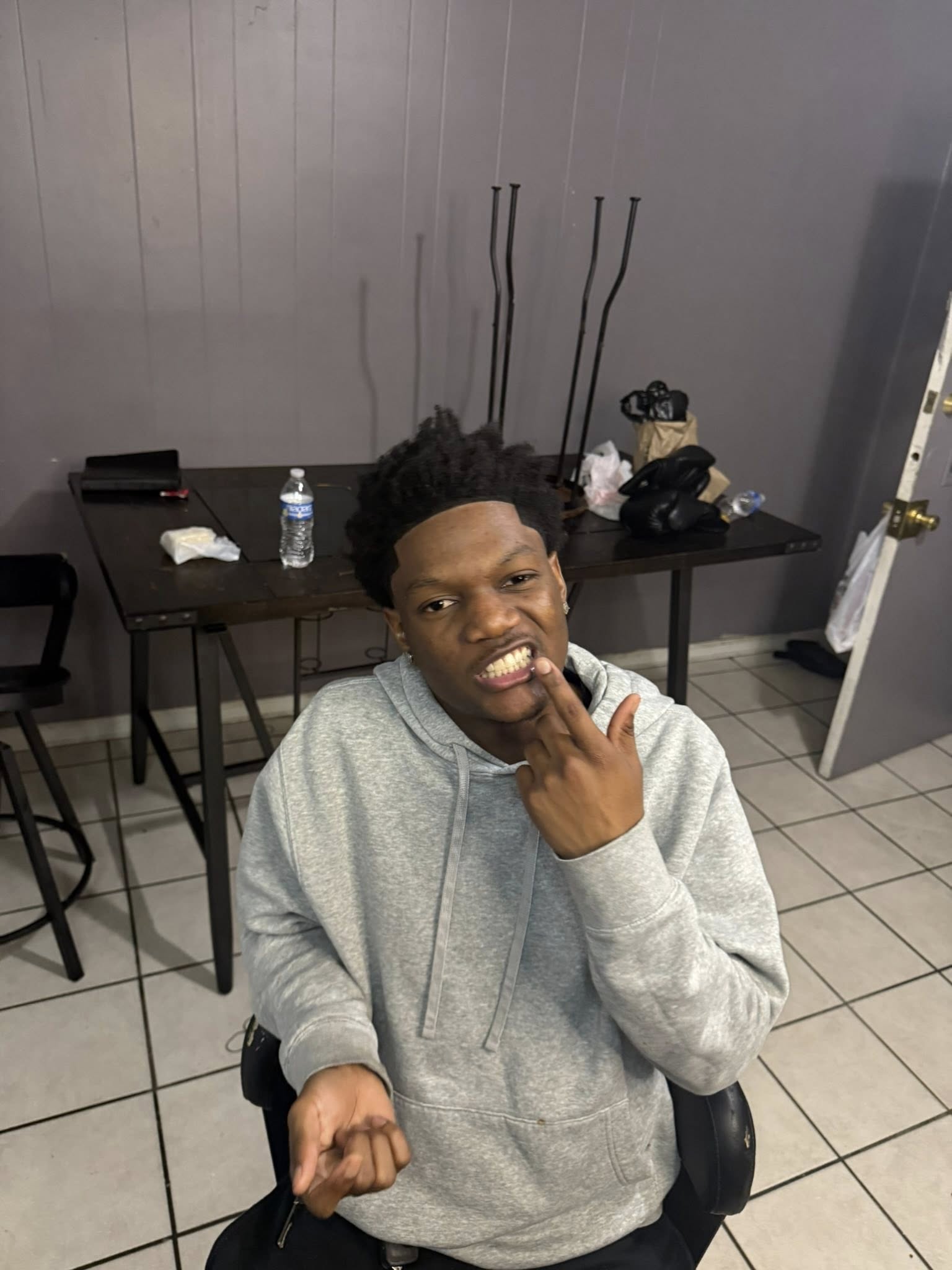 Ladainian Cathey posing for the camera, posted on April 21, 2026. | Source: Facebook/Lakeisha Johnson