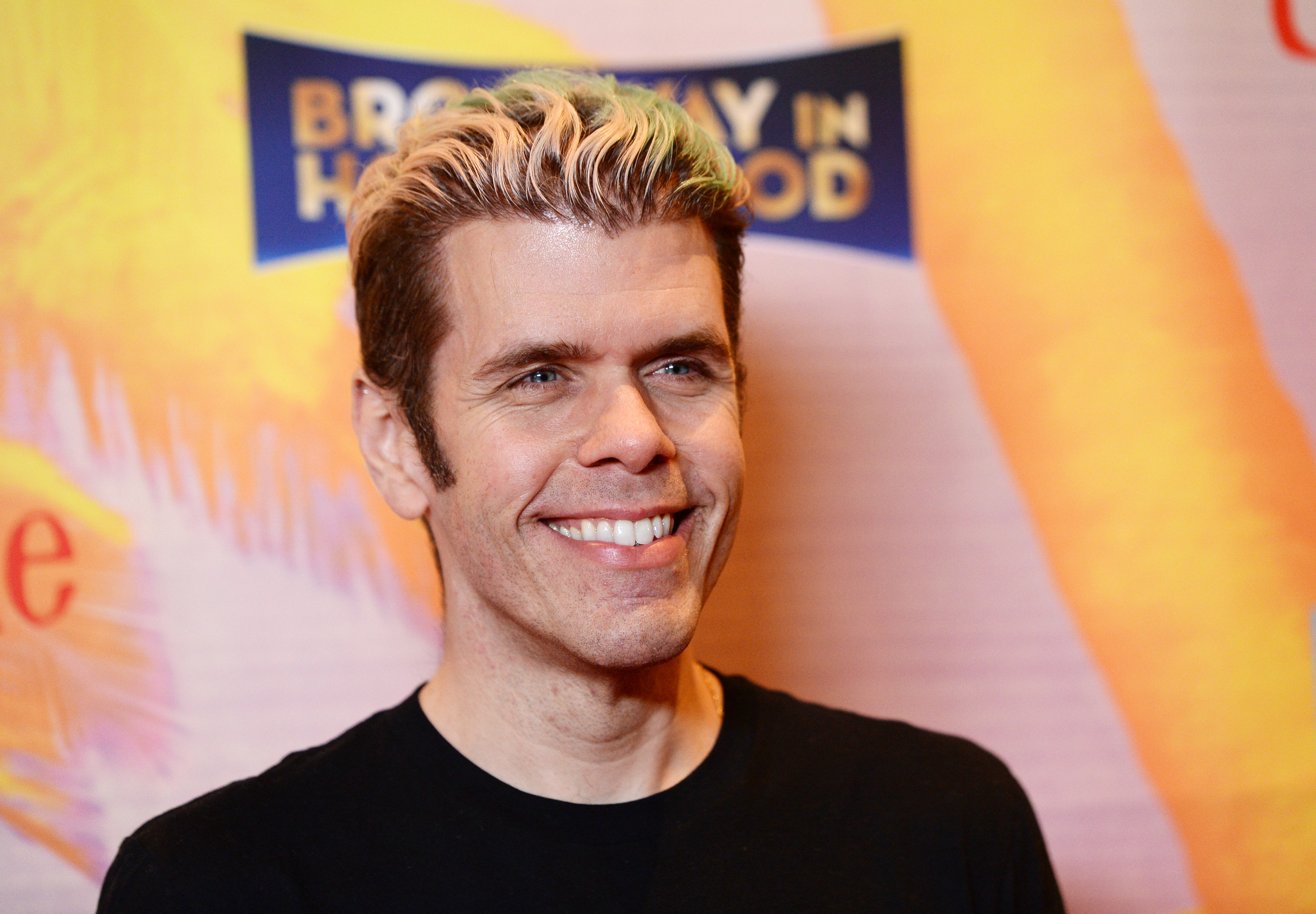 Perez Hilton arrives at Jimmy Buffett's "Escape To Margaritaville" L.A. Premiere Engagement at the Dolby Theatre on February 18, 2020, in Hollywood, California. | Source: Getty Images