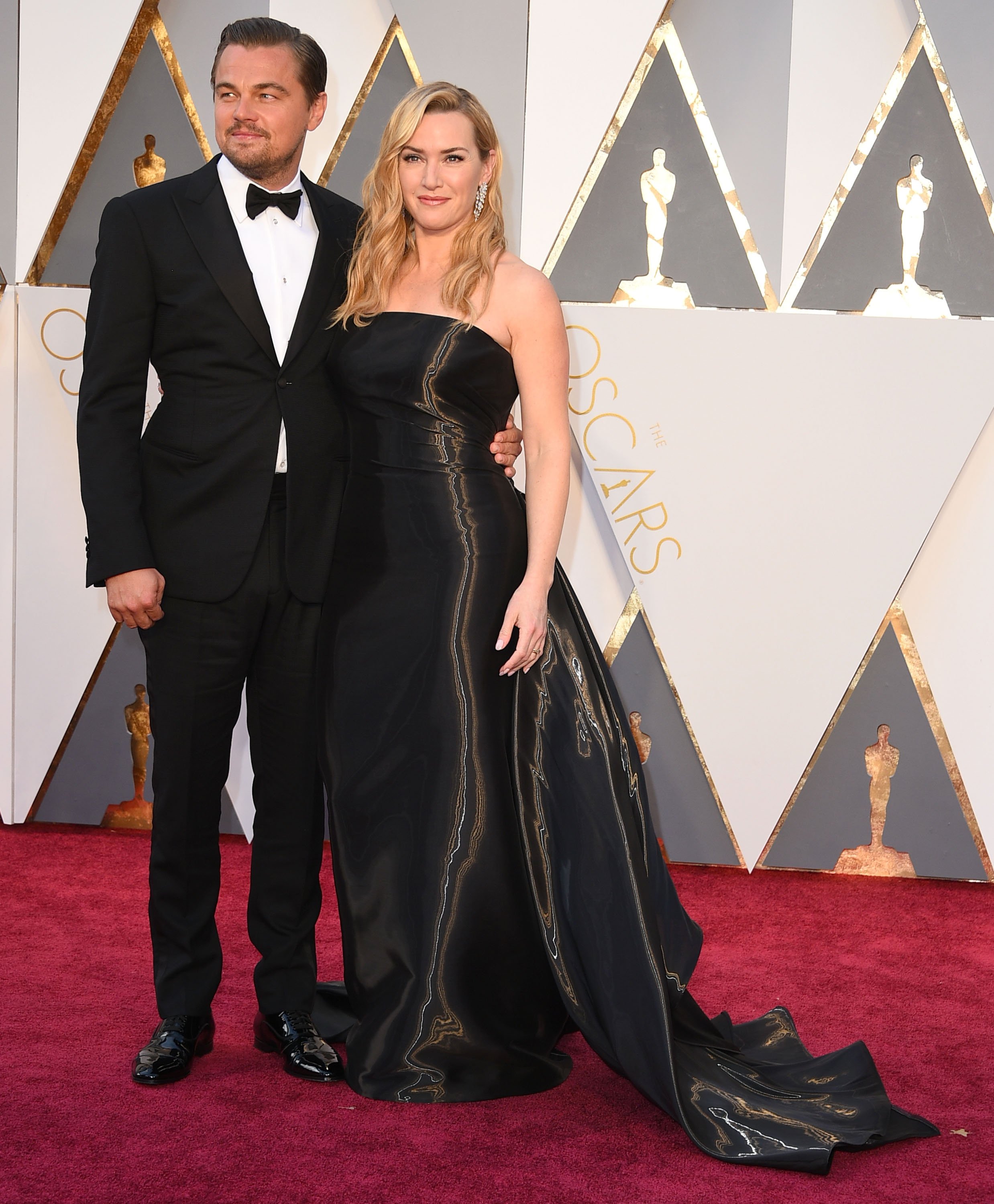 "Titanic" stars Kate Winslet and Leonardo DiCaprio attend the 88th Academy Awards in California in 2016. |  Photo: Getty Images