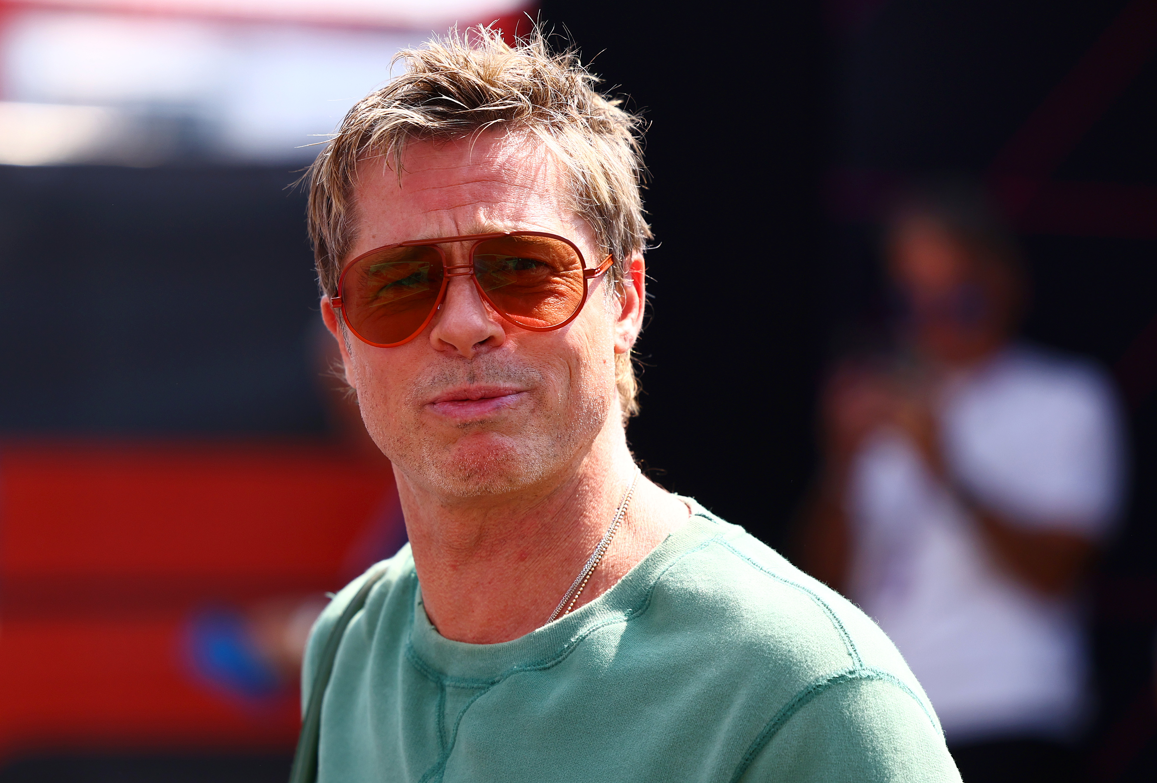 Brad Pitt walks in the Paddock prior to practice ahead of the F1 Grand Prix of Hungary at Hungaroring on July 19, 2024, in Budapest, Hungary | Source: Getty Images