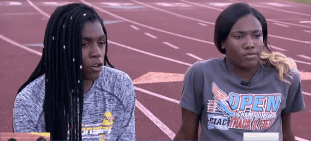 Andraya Yearwood and Terry Miller on a track field | Photo: YouTube/ABCNews