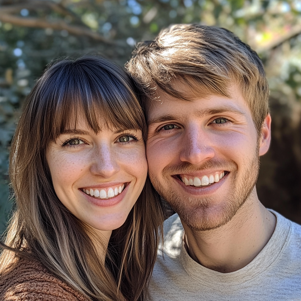 A smiling couple | Source: Midjourney