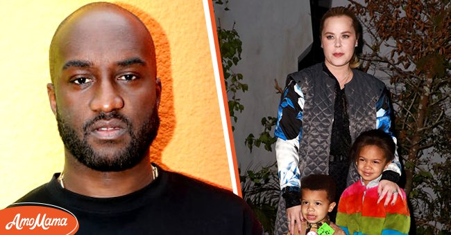 Stylist Virgil Abloh poses after the Louis Vuitton Menswear