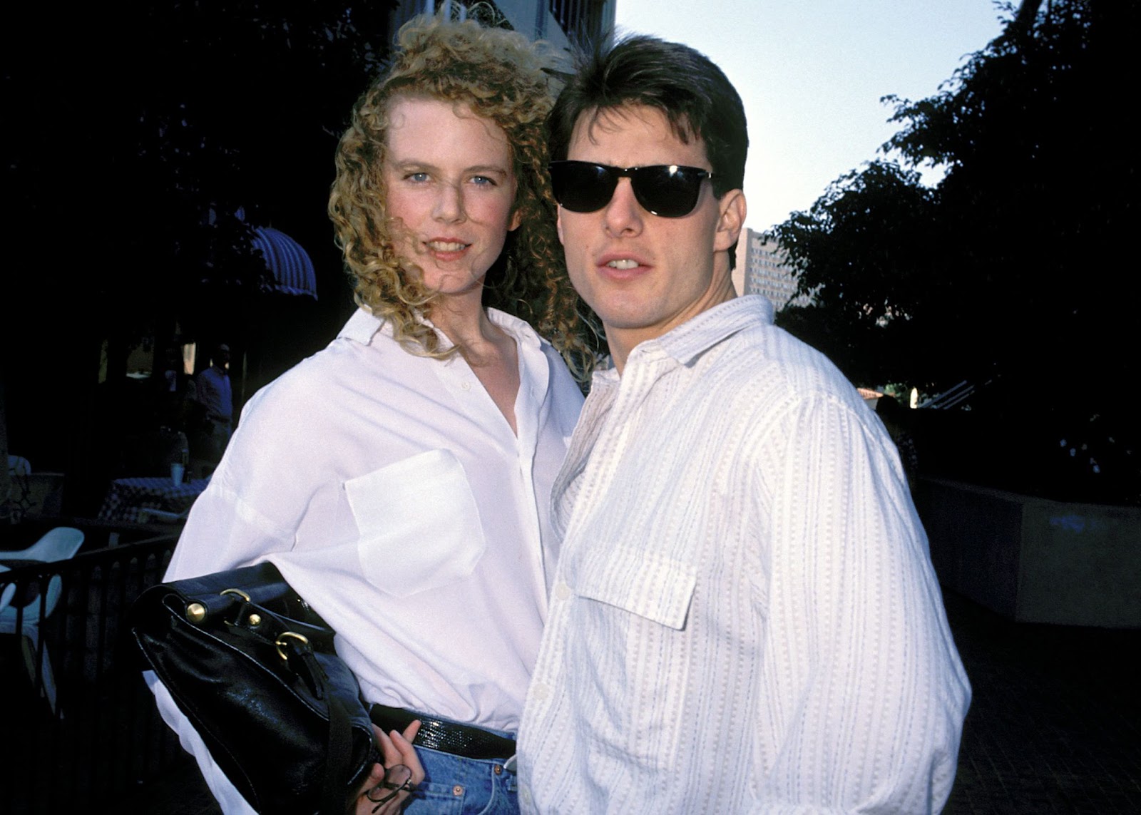 Nicole Kidman and Tom Cruise in Los Angeles, circa 1990. | Source: Getty Images