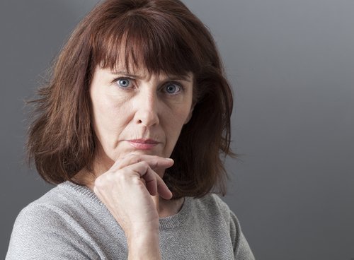 A displeased woman. | Source: Shutterstock.