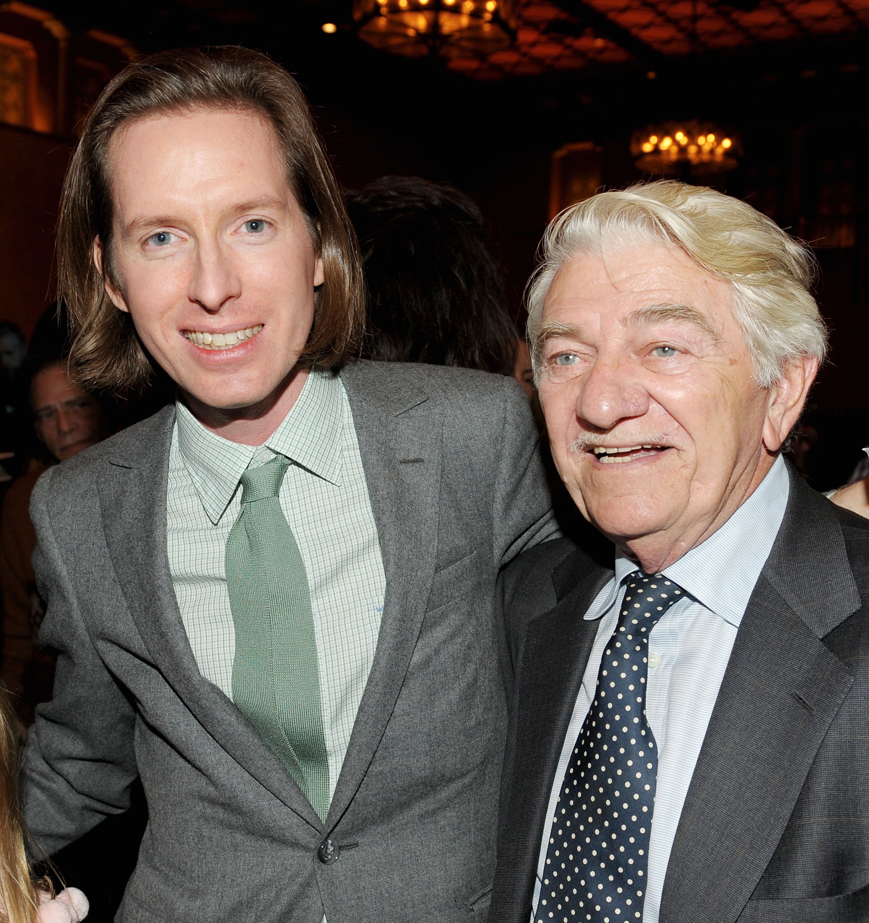 Wes Anderson and Seymour Cassel at the afterparty for the AFI FEST 2009 premiere of "Fantastic Mr. Fox" on October 30, 2009 in Los Angeles. | Source: Getty Images