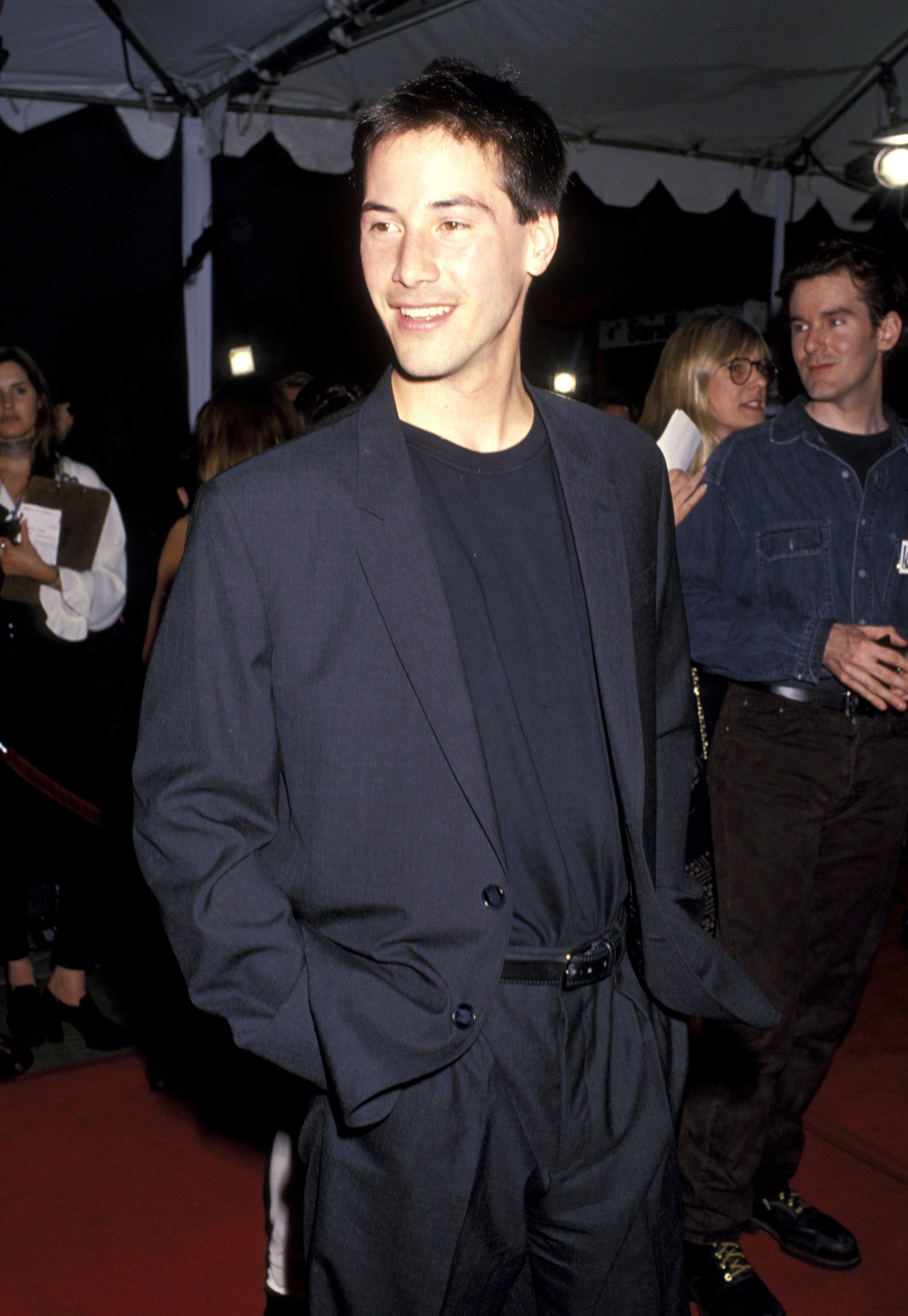 Keanu Reeves during the Los Angeles premiere of "Speed" at Mann's Chinese Theater in Hollywood, California | Source: Getty Images