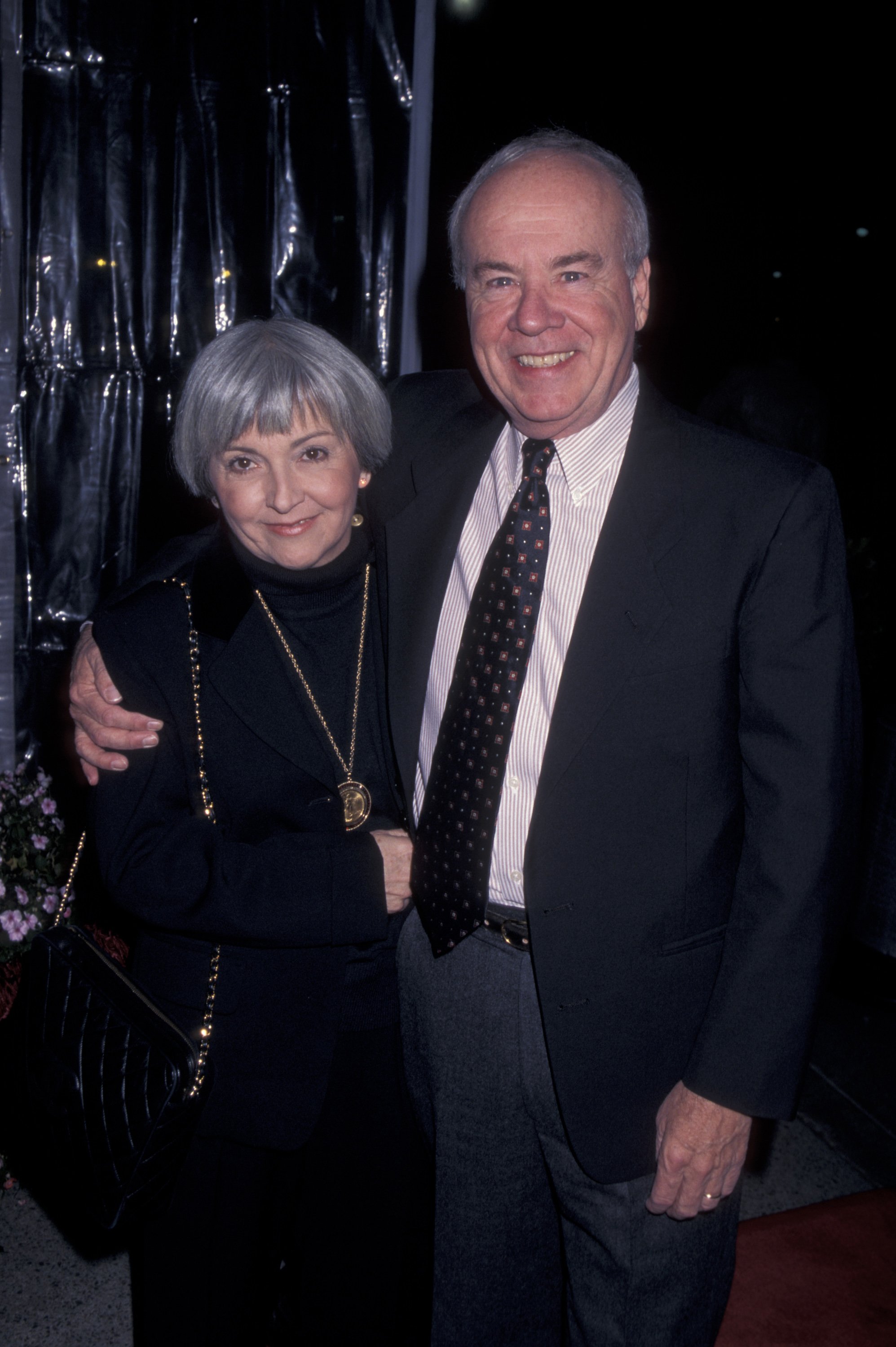 Tim Conway and Charlene Beatty in Hollywood, California in 1996. | Source: Getty Images