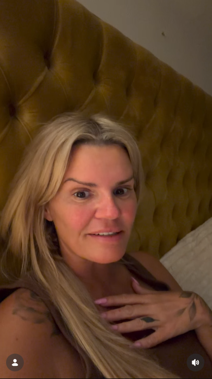 A screengrab of Kerry Katona's video, posted 27 April 2026. | Source: Instagram/kerrykatona7
