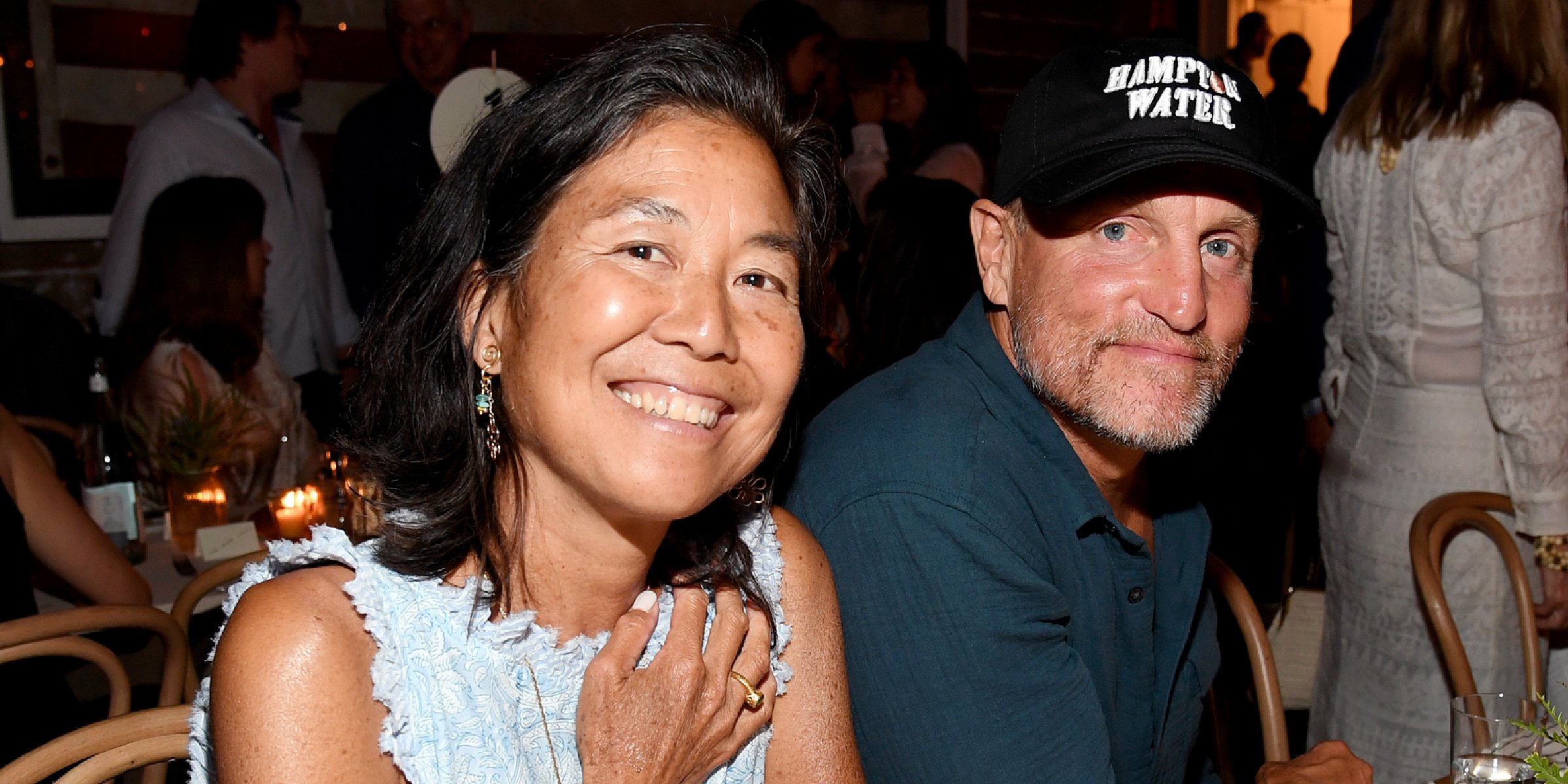 Linda Louie and Woody Harrelson. | Source: Getty Images