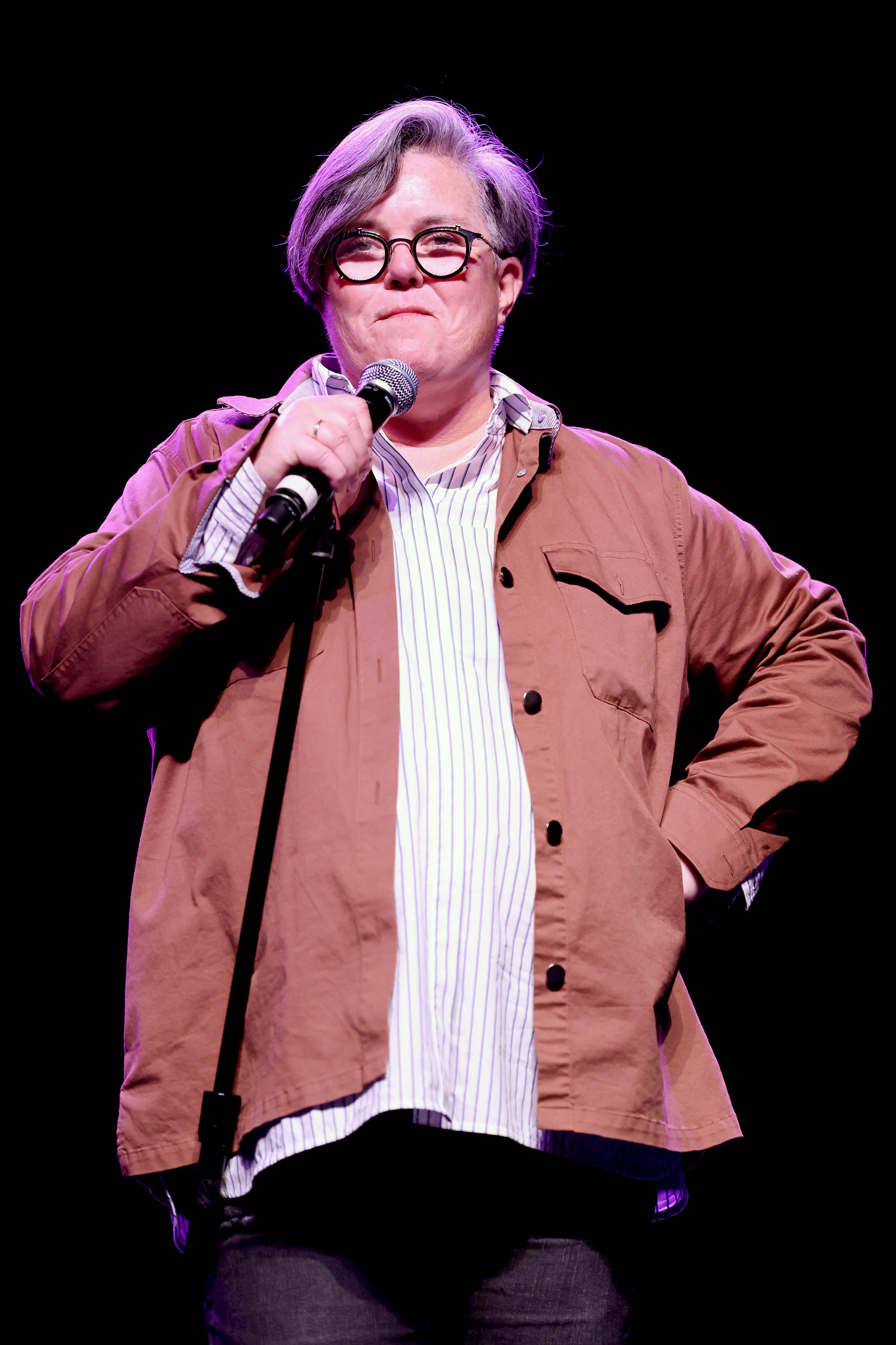 Rosie O'Donnell onstage during the Friendly House LA Comedy Benefit at The Fonda Theatre on July 16, 2022, in Los Angeles, California. | Source: Getty Images