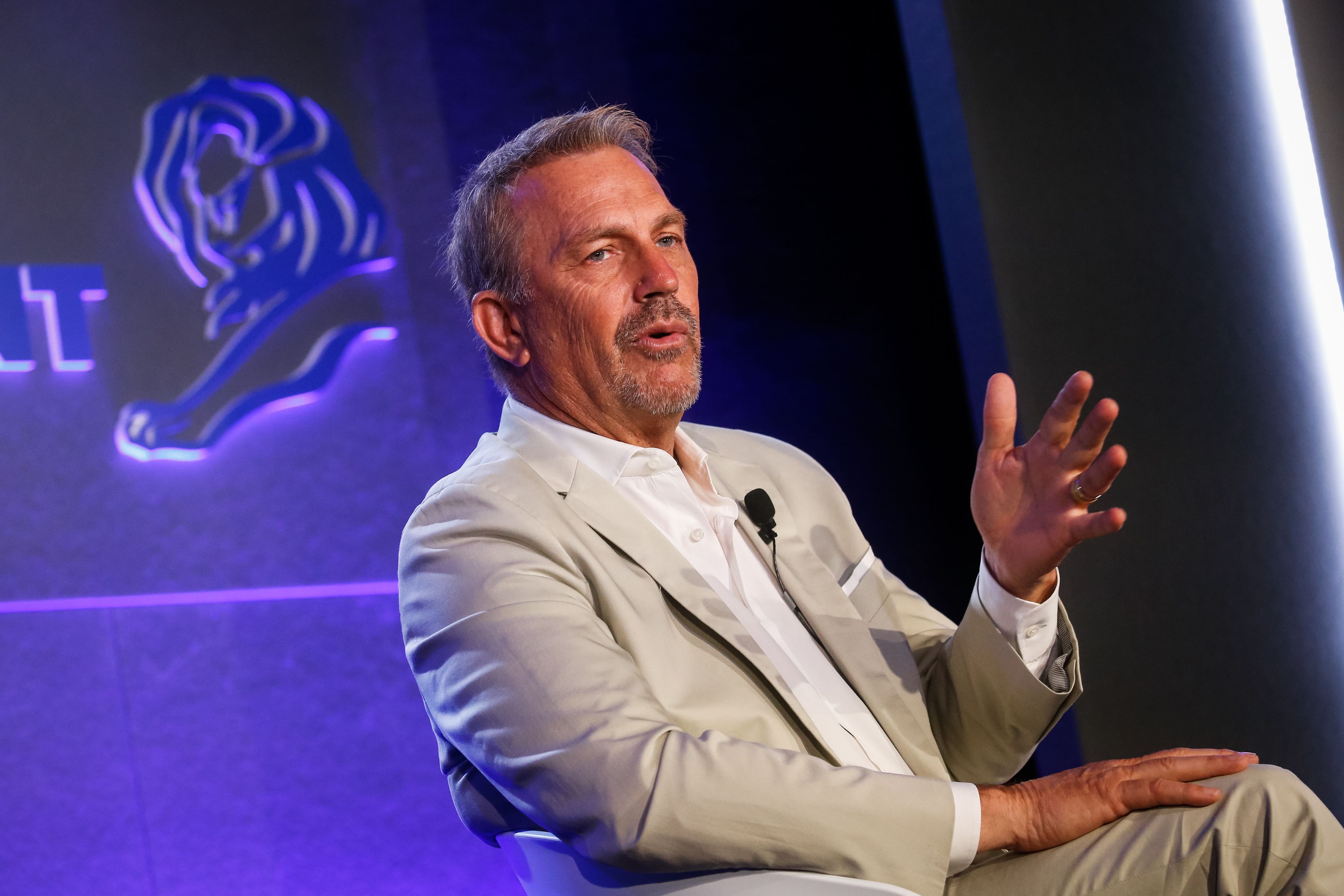 Kevin Costner during the Cannes Lions Festival 2018 on June 21, 2018 | Photo: Getty Images