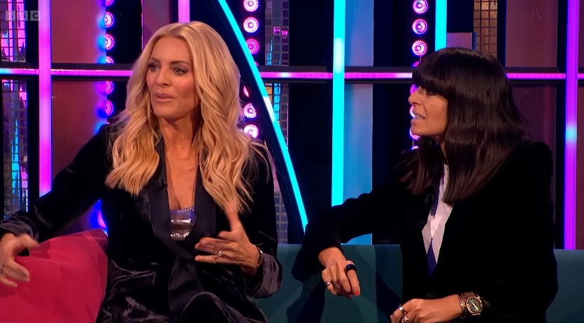 Tess Daly and Claudia Winkleman during their "It Takes Two" interview from a post dated December 10, 2025. | Source: YouTube/George Clarke Strictly & Lives