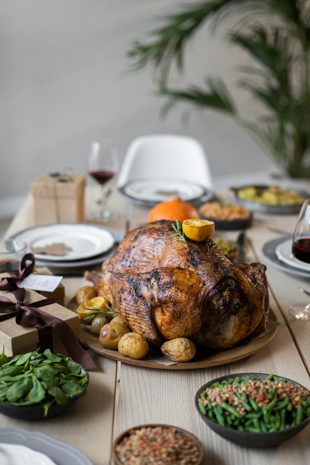 Thanksgiving meal set on the table | Source: Pexels
