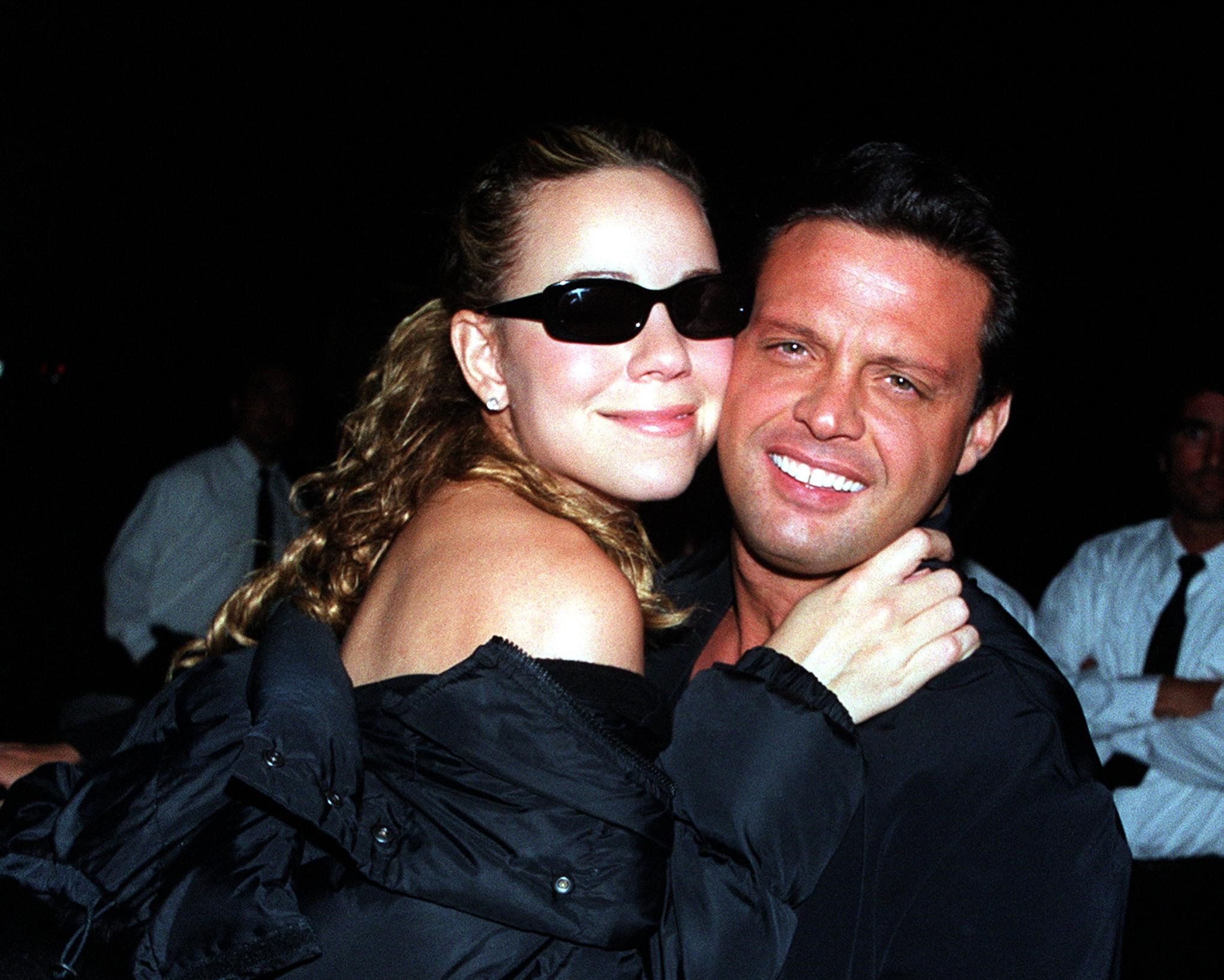 Mariah Carey and Luis Miguel at Mr. Chow's restaurant in 2001, in Beverly Hills. | Source: Getty Images