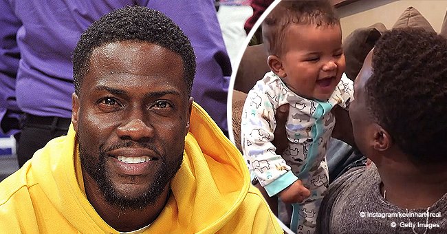 Kevin Hart's Son Kenzo Looks like Sister Kaori as He Laughs Loudly in ...