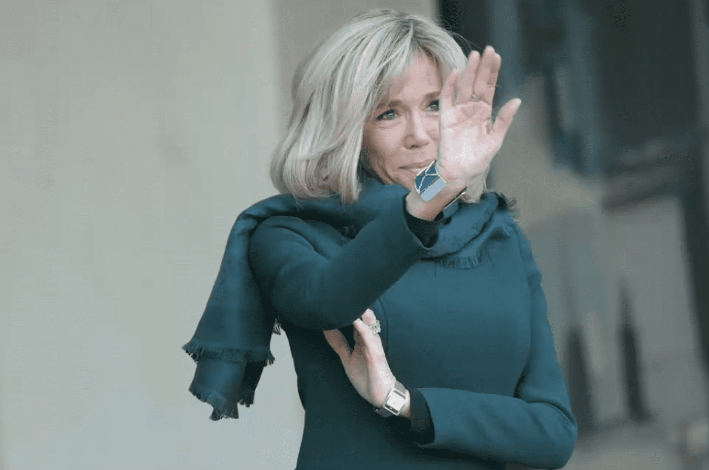 Brigitte Macron lors de la visite du premier ministre du Quebec | Photo : Getty Images
