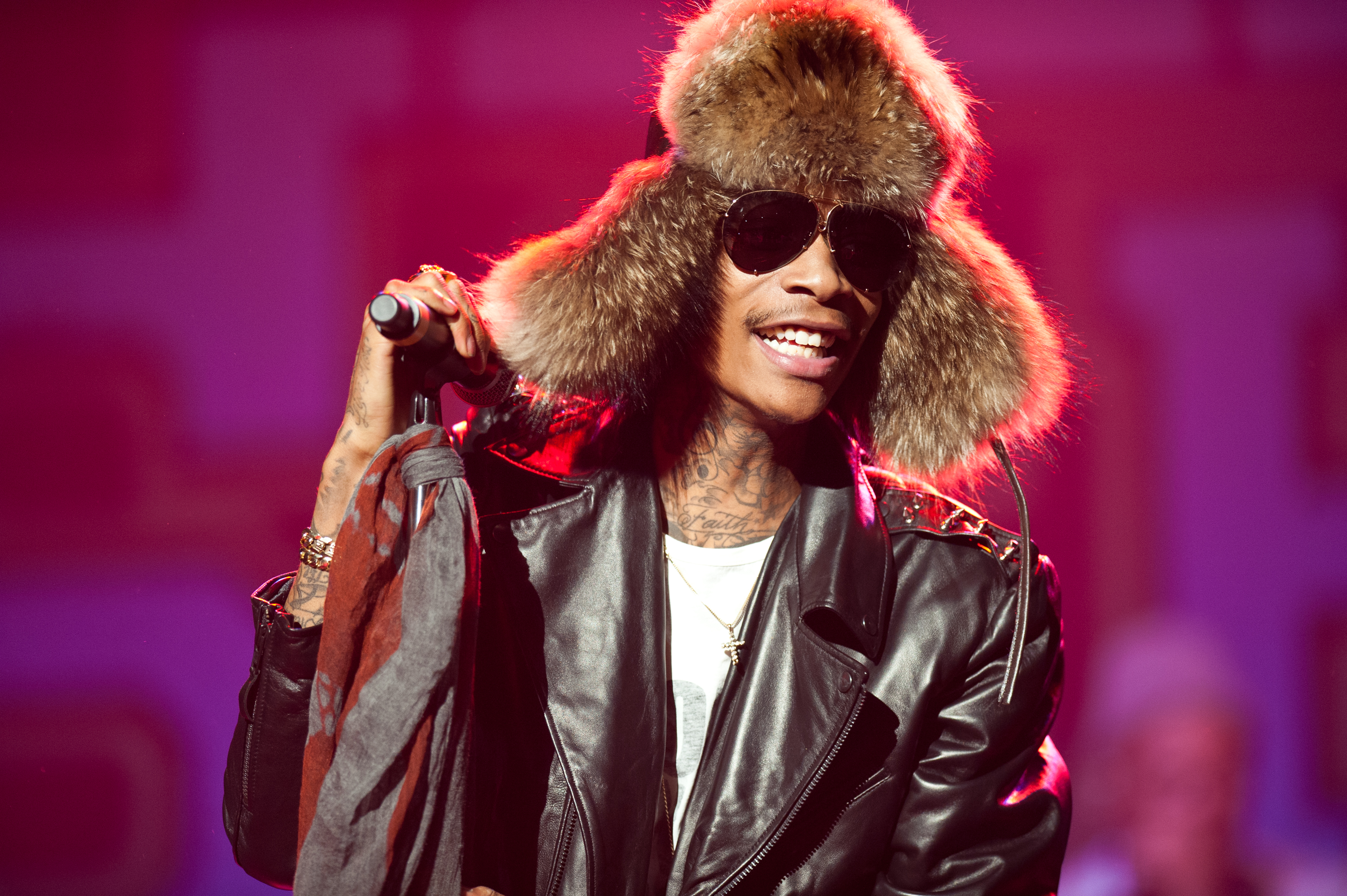 Wiz Khalifa performs on stage at the Wiltern on December 13, 2011, in Los Angeles, California. | Source: Getty Images
