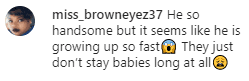 A fan's comment on Steve Harvey's grandson Benjamin's photo. | Photo: Instagram/iambjraymond