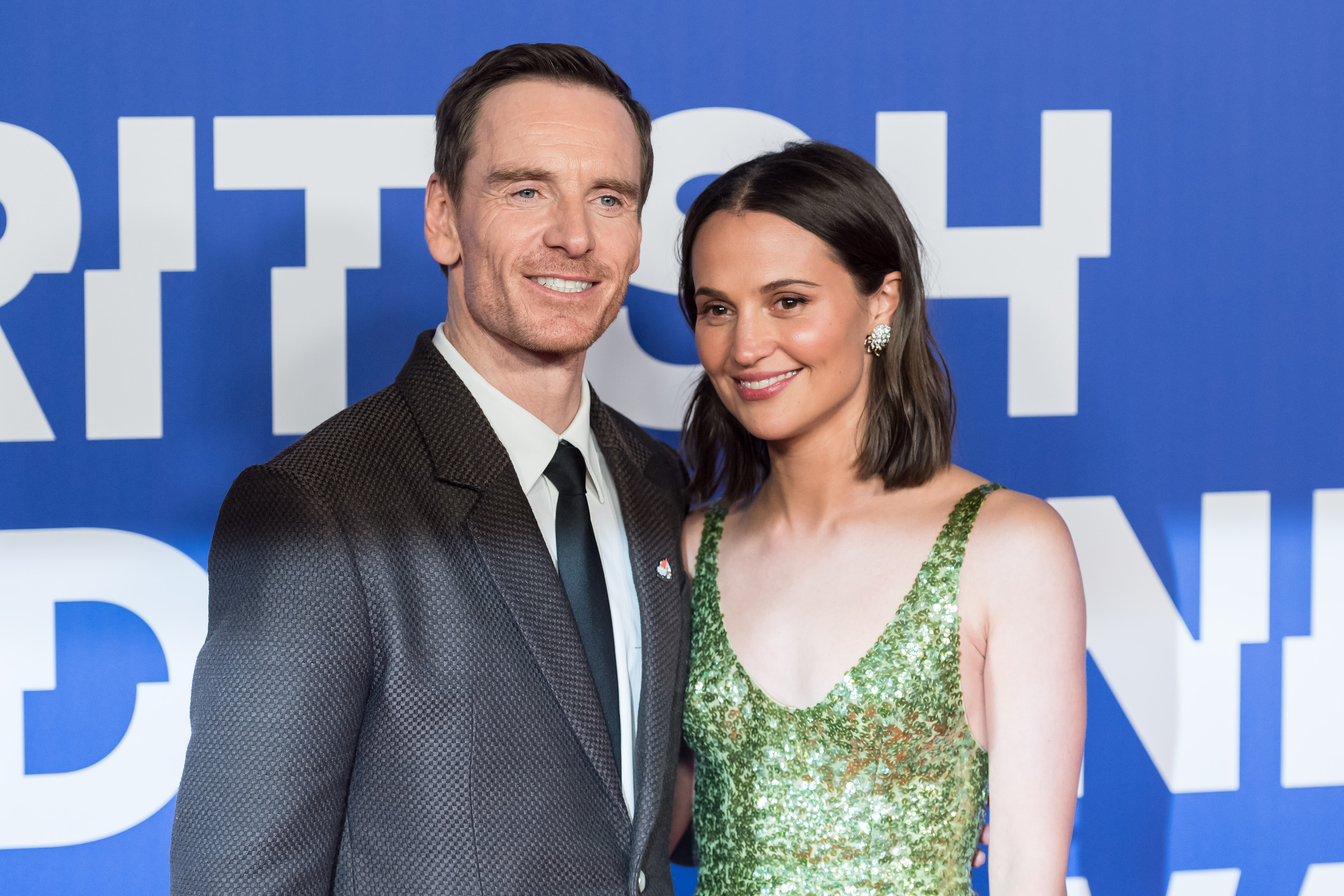Michael Fassbender and Alicia Vikander at the 27th British Independent Film Awards ceremony on December 8, 2024, in London, England. | Source: Getty Images