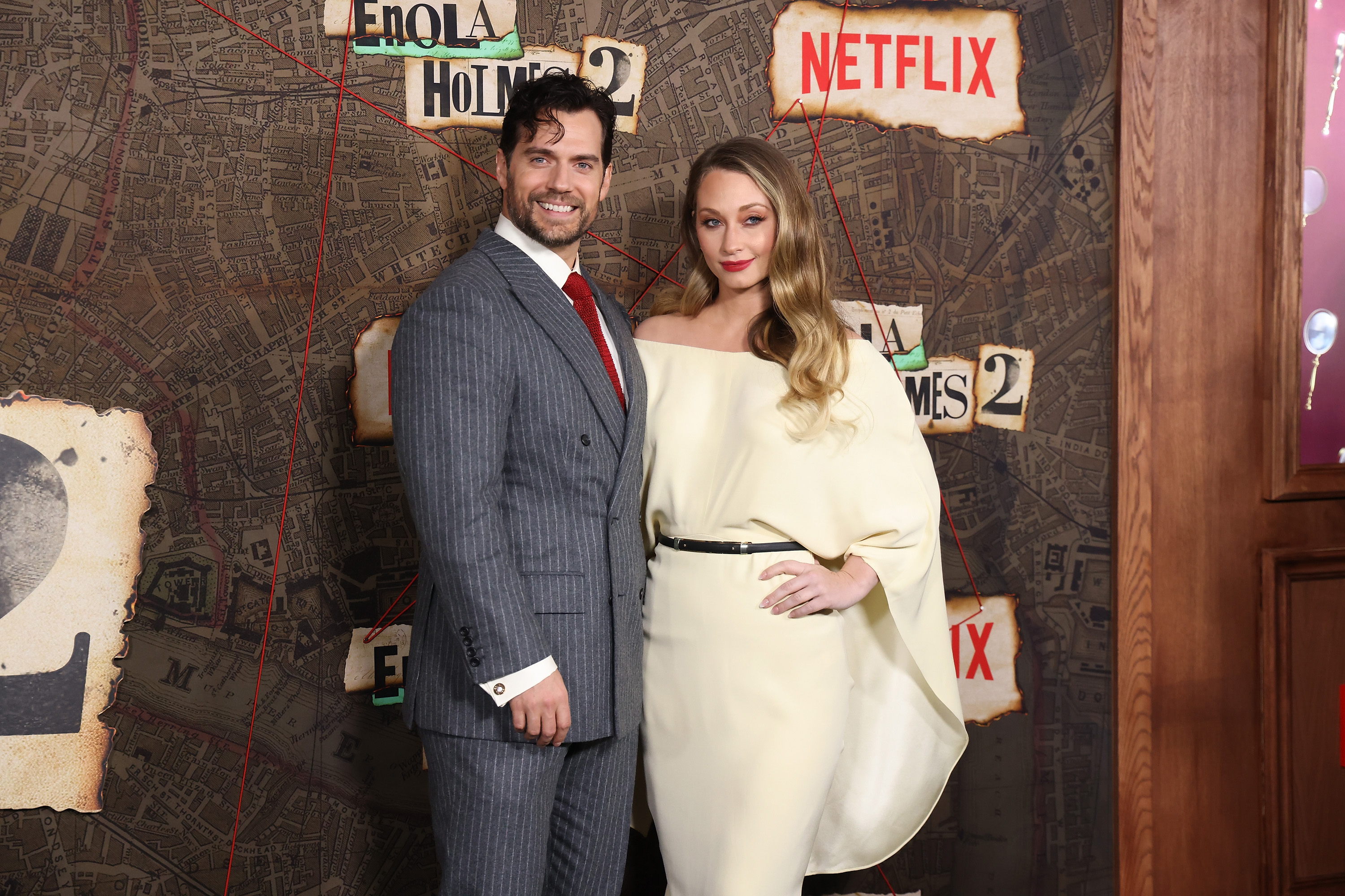 Henry Cavill and Natalie Viscuso attend the world premiere of Netflix's "Enola Holmes 2" at The Paris Theatre on October 27, 2022 in New York City | Source: Getty Images