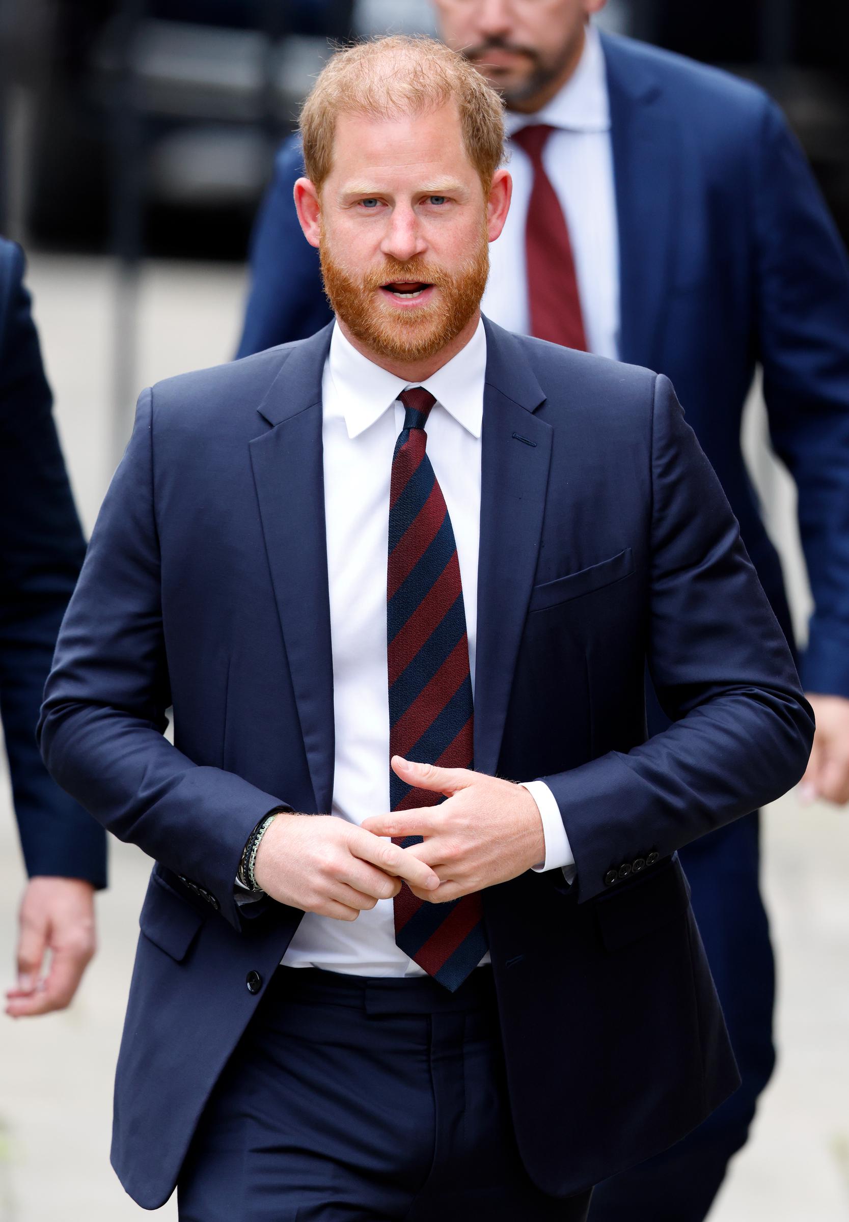 The Duke of Sussex attends day 2 of a Court of Appeal hearing regarding his security at the Royal Courts of Justice on April 9, 2025 | Source: Getty Images