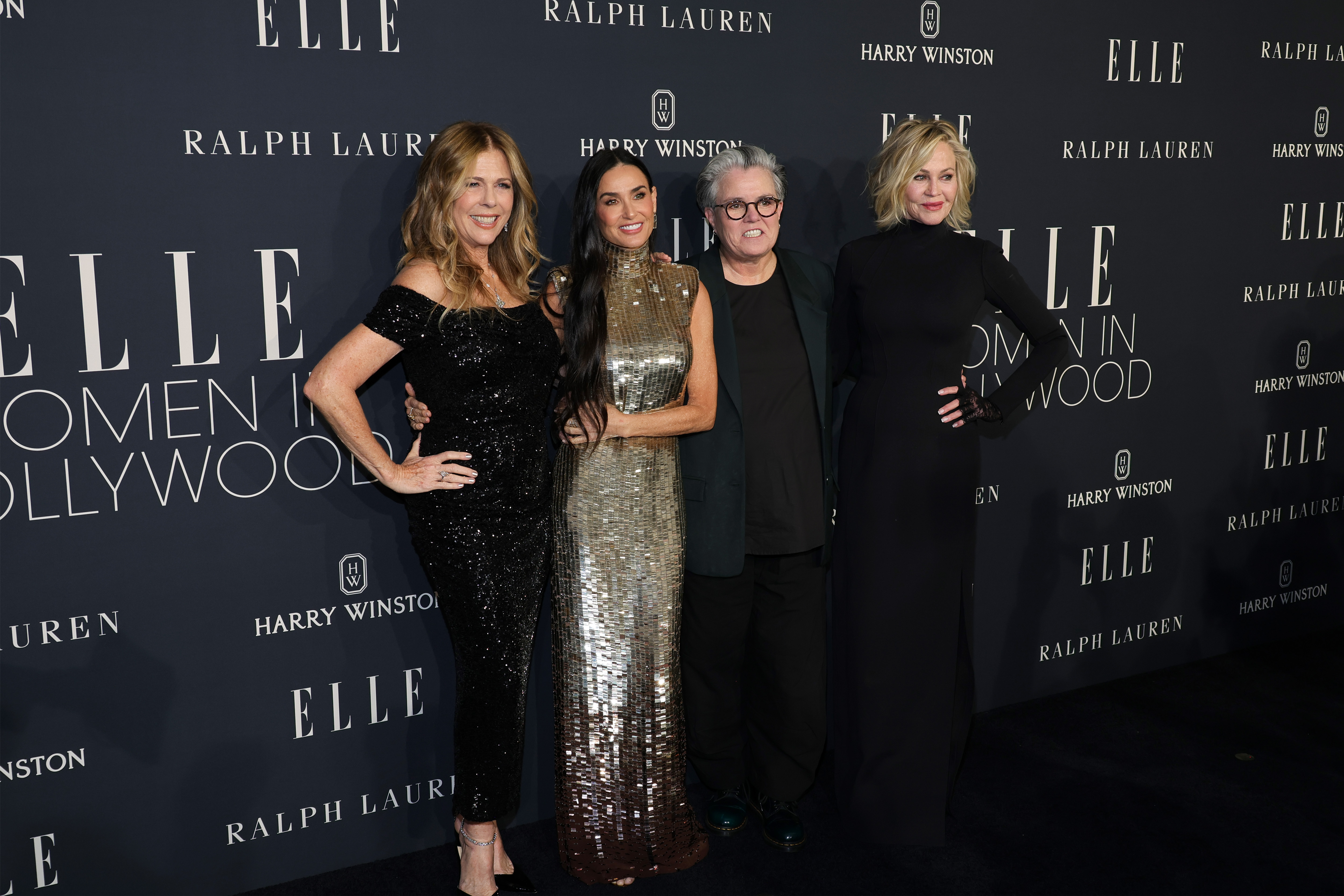 Rita Wilson, Demie Moore, Rosie O'Donnell, and Melanie Griffith. | Source: Getty Images