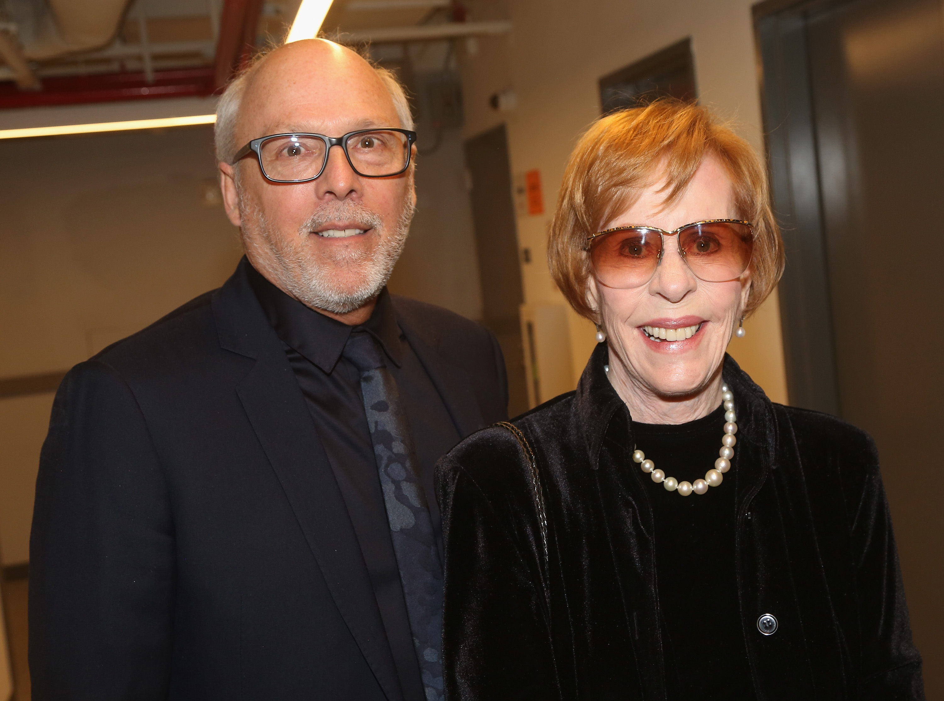 Brian Miller and Carol Burnett pose at the opening night of "Tootsie" on Broadway at The Marquis Theatre on April 23, 2019 in New York City | Source: Getty Images