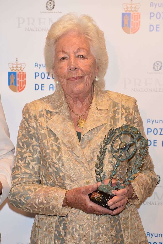 Menchu Álvarez ganó el "Premio Nacional de Radio" el 13 de febrero de 2013. | Foto: Getty Images