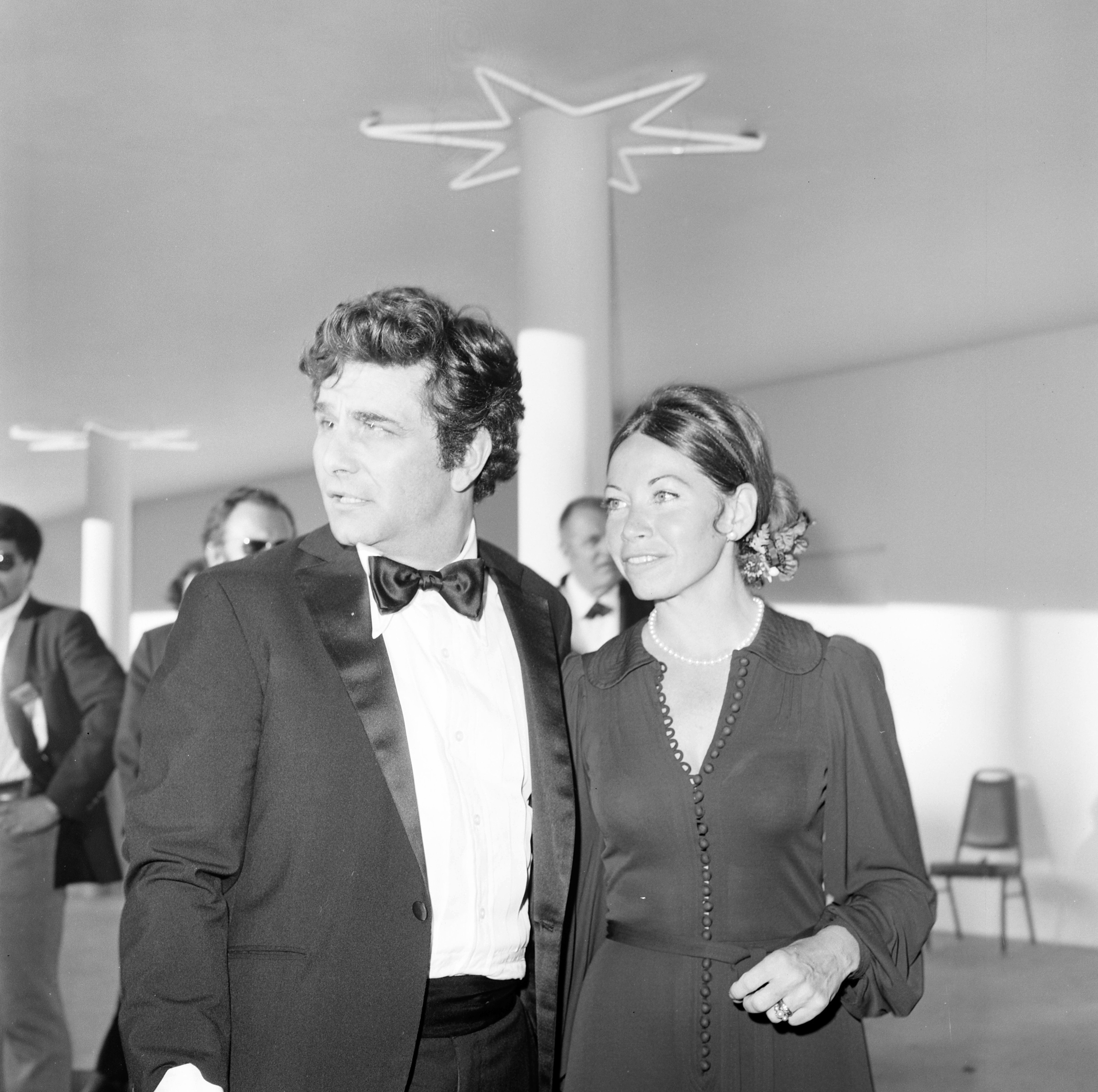 Actor Peter Falk with wife Alyce Mayo attends a party in Los Angeles, California in 1972 | Source: Getty Images