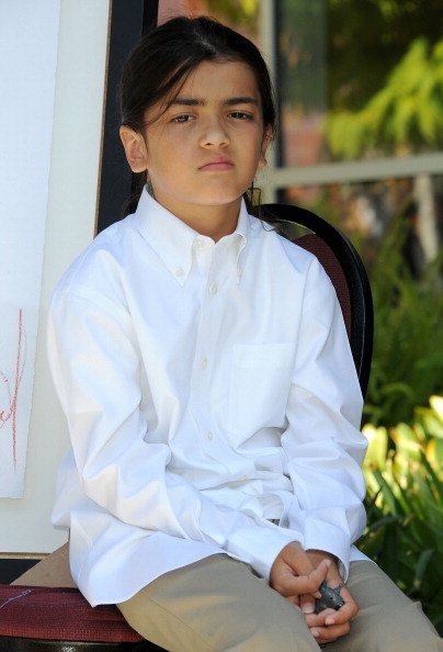 Blanket Jackson attends Children's Hospital Los Angeles Receives Michael Jackson Artwork Donation ceremony on August 8, 2011, in Los Angeles, California. | Source: Getty Images.