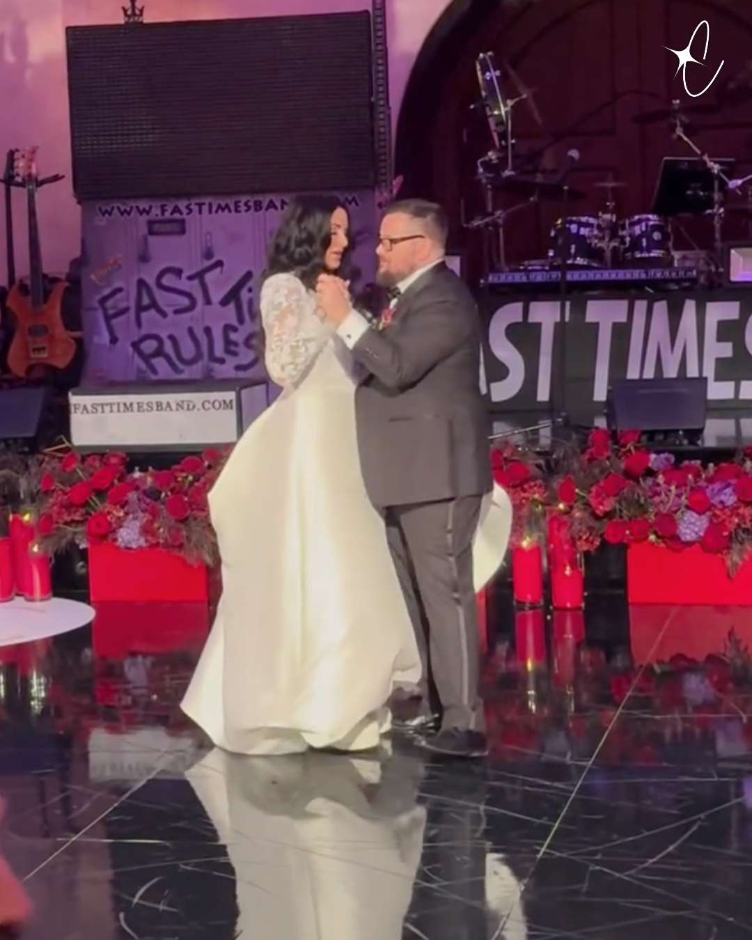 Shara Blue Bono and Chaz Bono dancing on their wedding day, from a post dated March 15, 2026 | Source: Instagram/sharablue