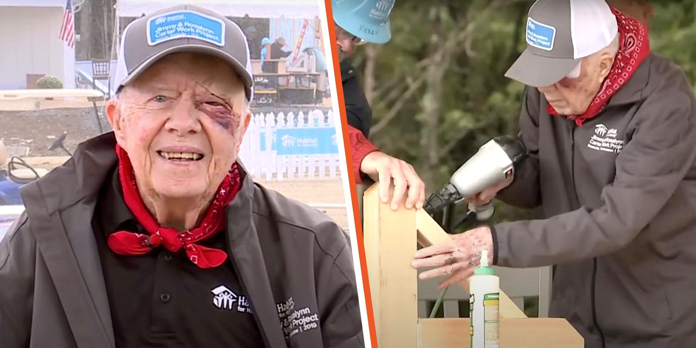 Jimmy Carter with Habitat for Humanity | Source: youtube.com/NBC News  youtube.com/MSNBC 