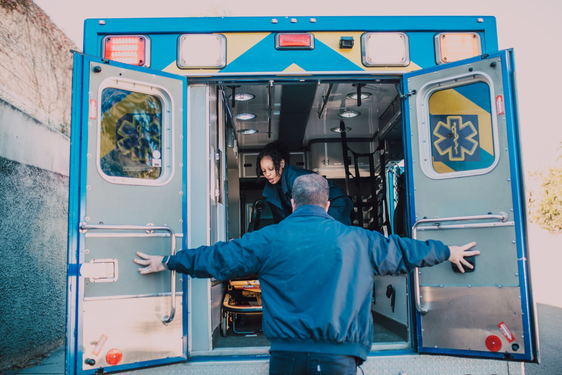 When Carla was being transferred to the ambulance, she thanked Ethan for saving her life | Source: Pexels