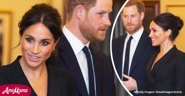 Meghan Markle shows off her legs in a black mini dress at the Hamilton Sentebale Gala