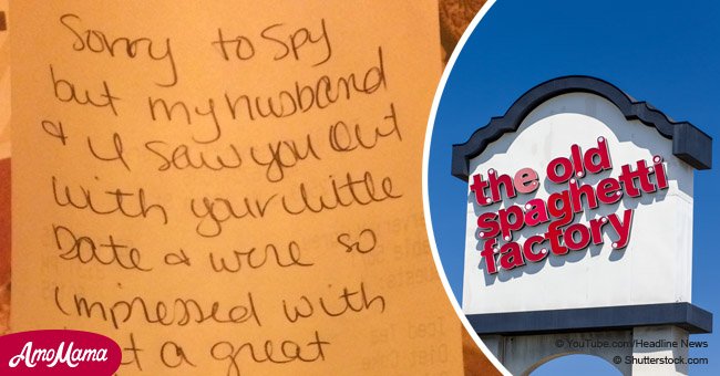 Single dad shared emotional letter he received from strangers in a restaurant