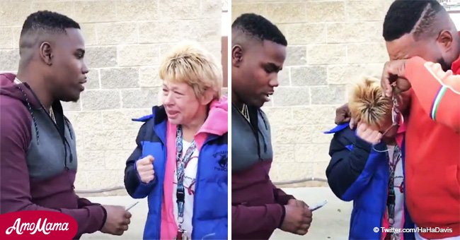 Man spots a widow struggling with coins and pays for her. The next day he wakes up famous