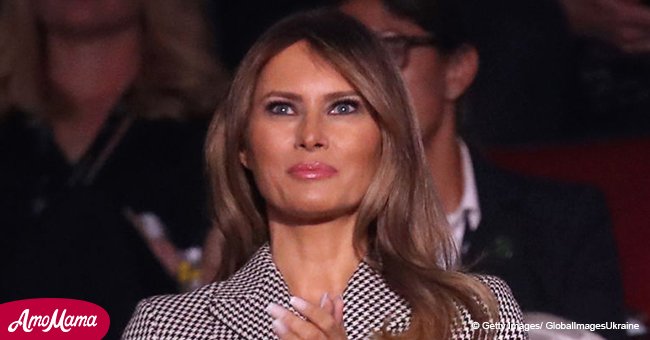 Melania Trump makes first solo appearance since surgery in chic $2,700 gown 