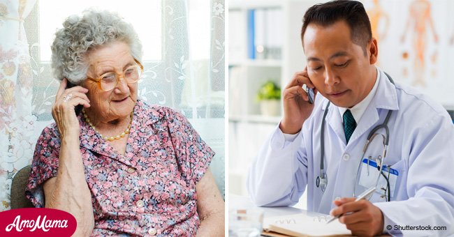 Old lady calls hospital to check on a patient and the operator can't help but laugh